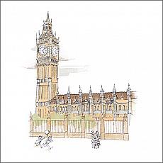 Керамическая плитка декор биг бен 20x20