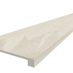 Ступени coliseumgres Ардезия/ ardesia Уайт Фронтальная 620070002375 Белый 33x120