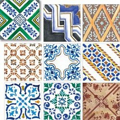 Geotiles MONTMARTRE синий 