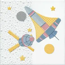 Керамическая плитка Декор kerama marazzi vt\a371\5009 Бон Вояж Шаттл 20x20