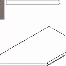 Керамогранит Бортик Италон Дискавер/ discover x2 fume bordo round sx Левый 30x60 30x60