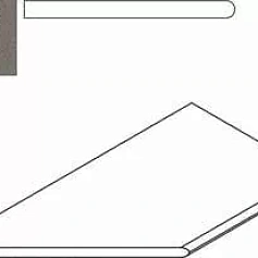 Керамогранит Бортик Италон Дискавер/ discover x2 fume bordo round sx Левый 30x60 30x60