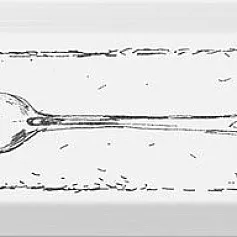 Керамическая плитка Декор fork чёрный nt\b26\9001 8,5x28,5