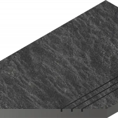 Бортик Италон Материя x2 Титанио грип левый 620090001214 черный 30x120