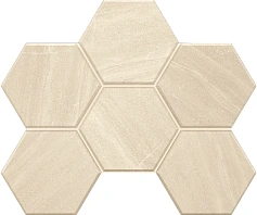 Estima Мозаика Estima GB01 Gabbro Hexagon White бежевый бежевый 