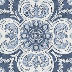 Керамогранит Декор Алмаш центр cиний 30x30