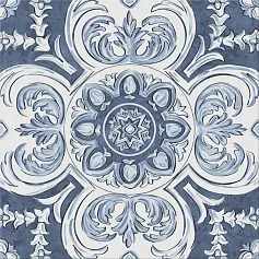 Керамогранит Декор Алмаш центр cиний 30x30