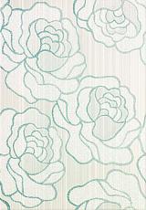 Керамическая плитка kiribati flower niebieska декор 25x36