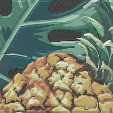 Керамическая плитка Декор Пальмейра 1 9,9x20