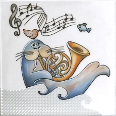 Керамическая плитка Декор kerama marazzi vt\a483\5232 Симфония 4 глянцевый 20x20