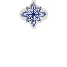 Керамическая плитка Декор Арабески Майолика 4 6,5x6,5