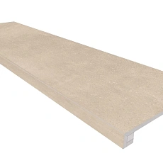 Ступени Комплект os01 Эстима Солум Бежевый (Ступень 33x120 (прямоугол. бортик) без насечек + Подступенок 14,5x120) 33x120