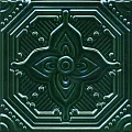 Керамическая плитка Декор Салинас зеленый 15x15
