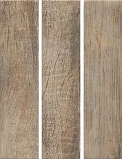 Керамогранит Браш Вуд коричневый 9,9x40,2