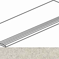 Керамогранит Ступень Италон Дискавер/ discover Вайт gradino 30x60 Натуральный 30x60
