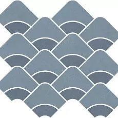 Керамическая плитка Декор kerama marazzi kmd2hid011br Таделакт наборный синий светлый, синий матовый обрезной 28x30