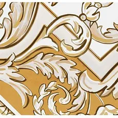 Керамическая плитка Декор Алмаш 4 жёлтый 14x34