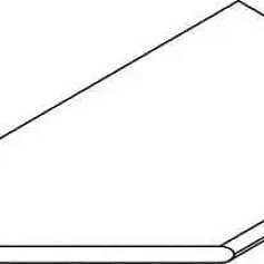 Бортик Италон Магма Графит закругленный левый 620090001373 серый 30x60