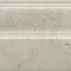 Керамическая плитка Плинтус Карму серый светлый обрезной 15x30