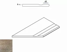 Керамогранит ЭМЕРАЛЬД БОРТИК 30x60 С ВЫЕМКОЙ ЗАКРУГЛЁН 620090000262 30x60