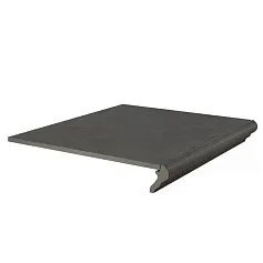 Ступени kerama marazzi km4040g0041ngtf фронтальная Хадду серый темный матовый 34x40.2