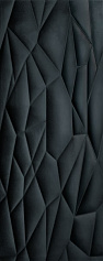 Tubadzin Mitaka black Structure настенная плитка чёрный для ванной
