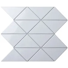 Мозаика triangolo Вайт zip glossy 26,25x26,25
