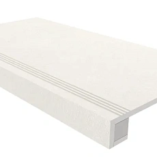 Ступени Комплект estima ln00 Луна/ luna Вайт (Ступень 33x120 Непол. Прямоугол. Бортик С Насечками + Подступенок 14,5x120) 33x120