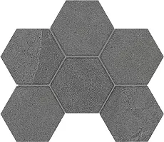 Мозаика estima ln03/te03 luna hexagon anthracite серый 25x28.5