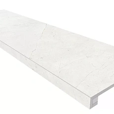 Ступени estima Комплект nl00 Нолана/ nolana Вайт (Ступень 33x120 Неполированный Прямоугольный Бортик Без Насечек И Подступенок 14,5x120) 33x120