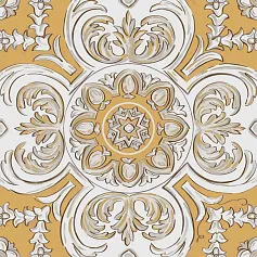 Керамогранит Декор Алмаш центр жёлтый 30x30