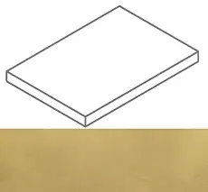 Ступени Континуум Брасс Голд ступ. угл.лев 33x160