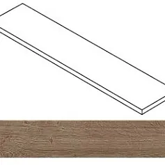 Ступени Атлас Конкорд Фьюжн Оак Рустик угловая правая 620070003284 коричневый 33x120