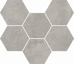 ColiseumGres Мозаика ColiseumGres Экспо Грэй Гексагон 620110000173 серый серый 