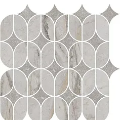 Керамическая плитка Декор kerama marazzi kmd2hid004br Ифран наборный серый светлый глянцевый обрезной 30x32.5