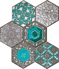 Tubadzin Lace absinthe мозаика зеленый для ванной