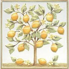 Керамическая плитка Декор Капри Лимонное дерево 20x20