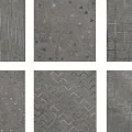 Керамическая плитка Вставка Аксима Адажио d2 серая набор из 6 плиток 20x20