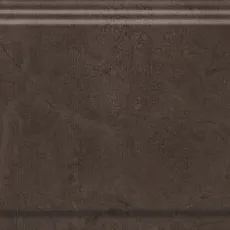Керамическая плитка Бордюр Версаль коричневый обрезной 12x30