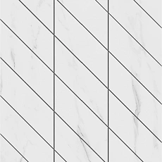 Мозаика Фальшмозаика estima sm01 Аметис Суприм Платинум corner left белый полир. 30x60