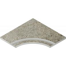 Керамогранит Бортик Нордика Сильвер с выемкой угловой закругленный 30 620090001058 серый 60x60