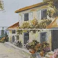 Керамическая плитка мадейра панно 02 (комплект 2шт) 40x50