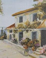 Керамическая плитка мадейра панно 02 (комплект 2шт) 40x50