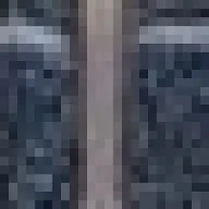 Керамическая плитка Карандаш Бисер чёрный 1,4x20