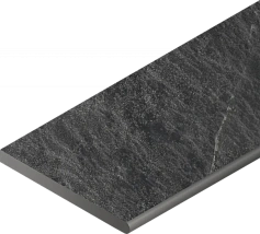 Бортик Италон Материя X2 Титанио закругленный правый 620090001206 черный