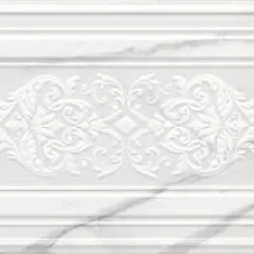 Керамическая плитка Декор kerama marazzi 14041r\3f Прадо белый панель глянцевый обрезной 40x120