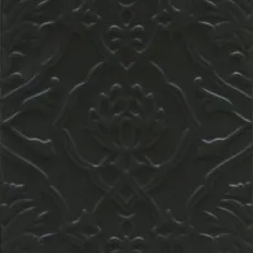 Керамическая плитка Альвао структура черный 20x50