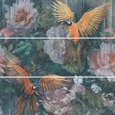 Керамическая плитка Панно Раваль Попугаи 90x90