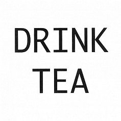 Керама Марацци Декор Итон Drink tea белый для кухни