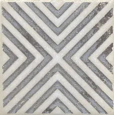 Керамическая плитка Вставка kerama marazzi stg\a403\1266h Амальфи орнамент коричневый 9.8x9.8